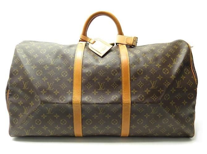 VINTAGE LOUIS VUITTON KEEPALL DUFFLE BAG 60 MONOGRAM TRAVEL BAG