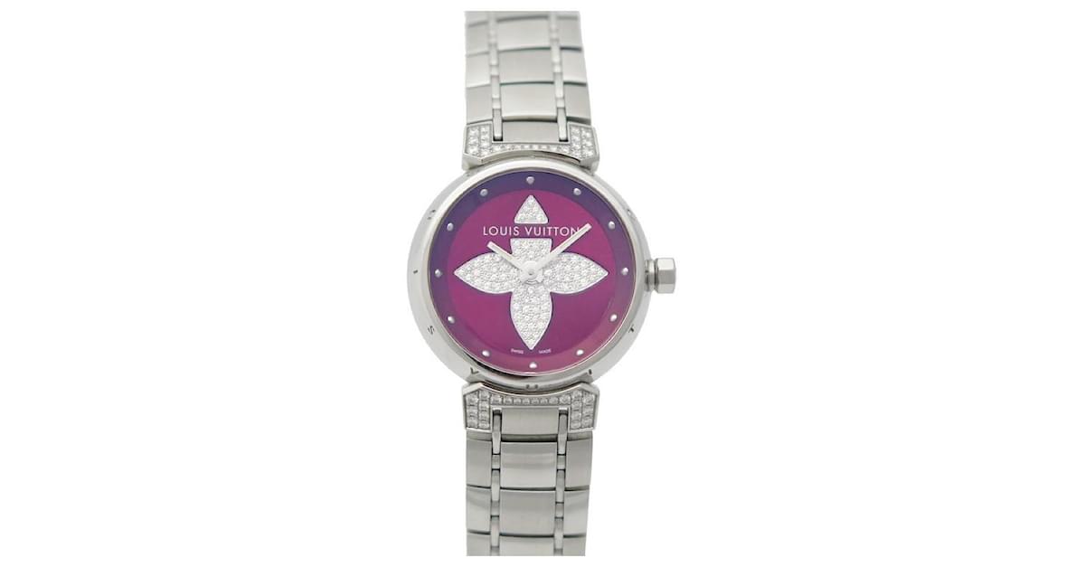 Fine Watches Louis Vuitton New Louis Vuitton Tambour Lovely Cup Q WATCH12M4 ct Quartz 28 mm Diamonds