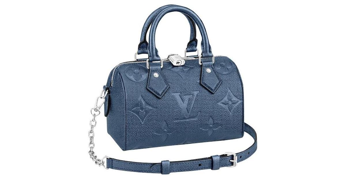 Louis Vuitton Speedy 35 Light blue Leather ref.137192 - Joli Closet