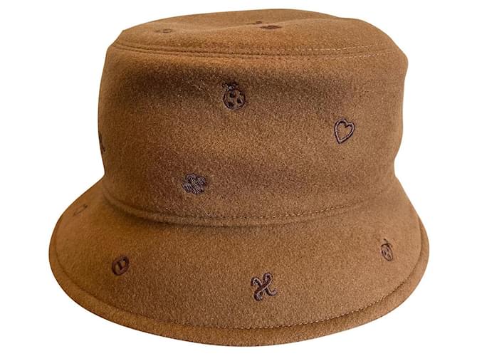 Hermès Debbie charms bucket hat Brown 