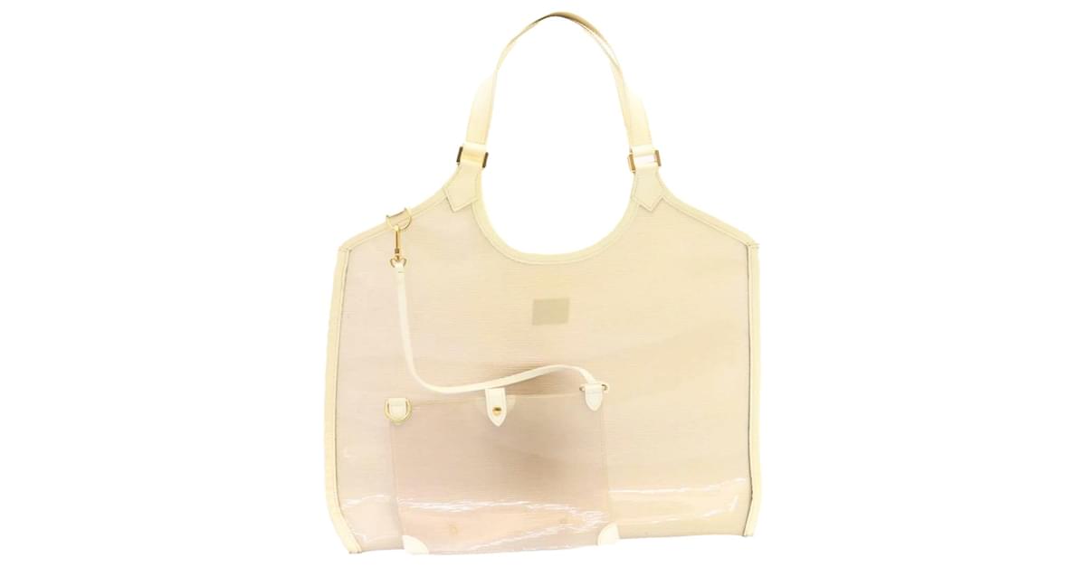 LOUIS VUITTON Epi Plage Lagoon Bay Tote Bag White Clear M92151 LV Auth  ai125 Plastic ref.385929 - Joli Closet