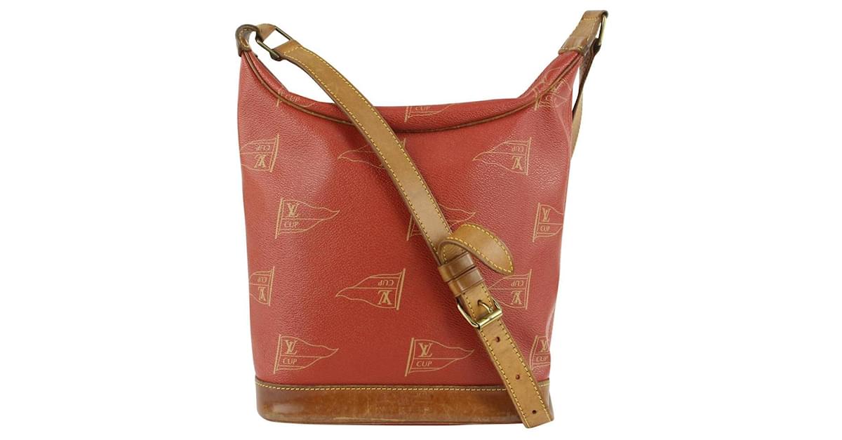 Red LV Cup Le Touquet Shoulder Bag