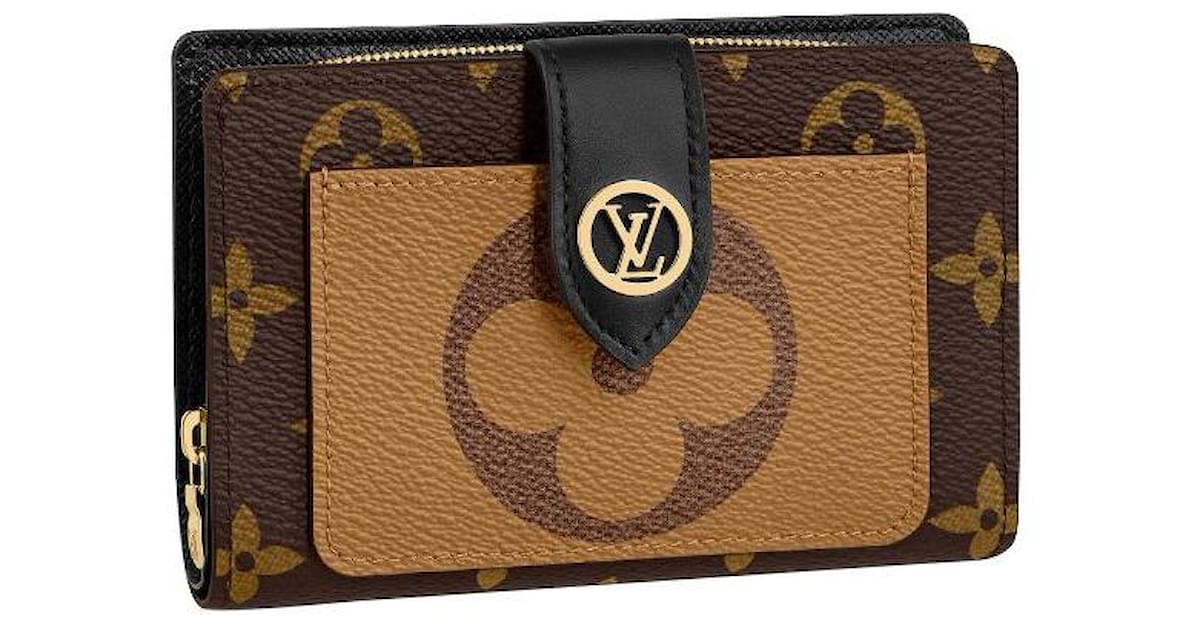 Louis Vuitton Portafoglio LV Clemence nuovo Marrone Pelle ref