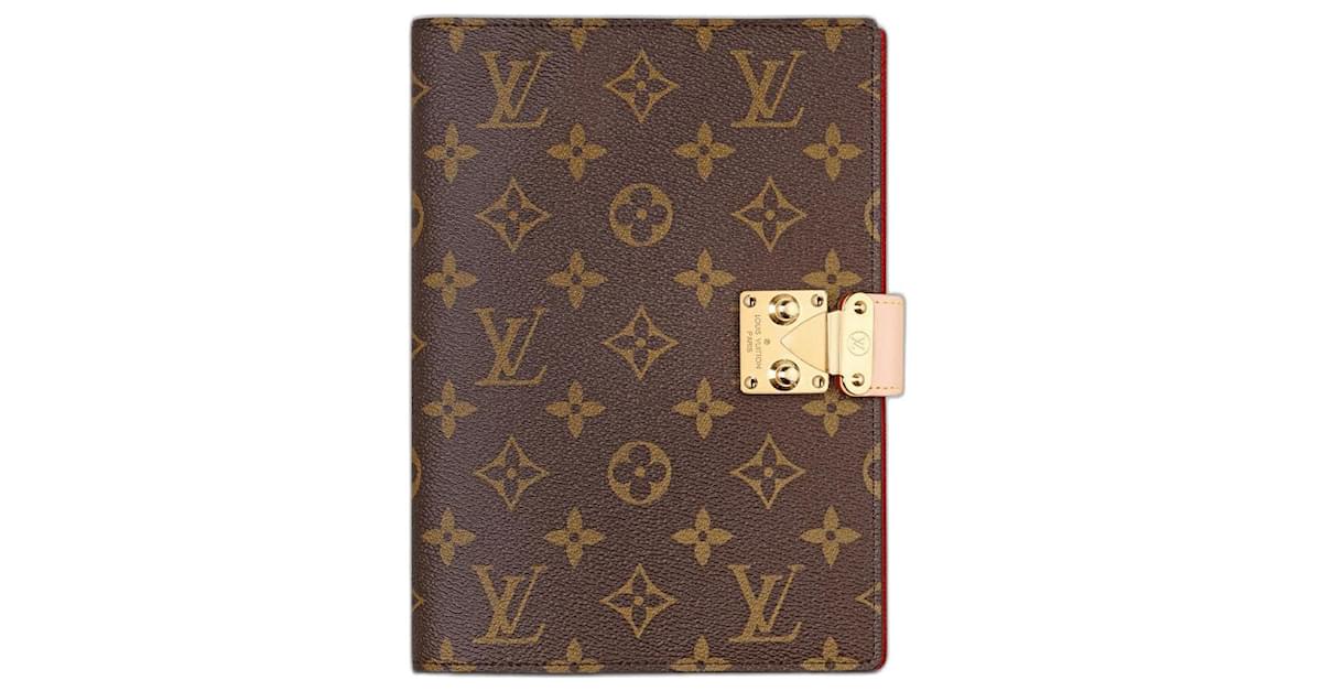 Louis Vuitton Vintage Monogram Large Notebook Cover/Agenda Brown