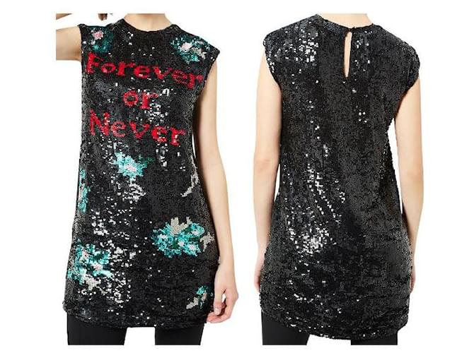 twin set sequin dress Short full sequin dress Woman, Pink