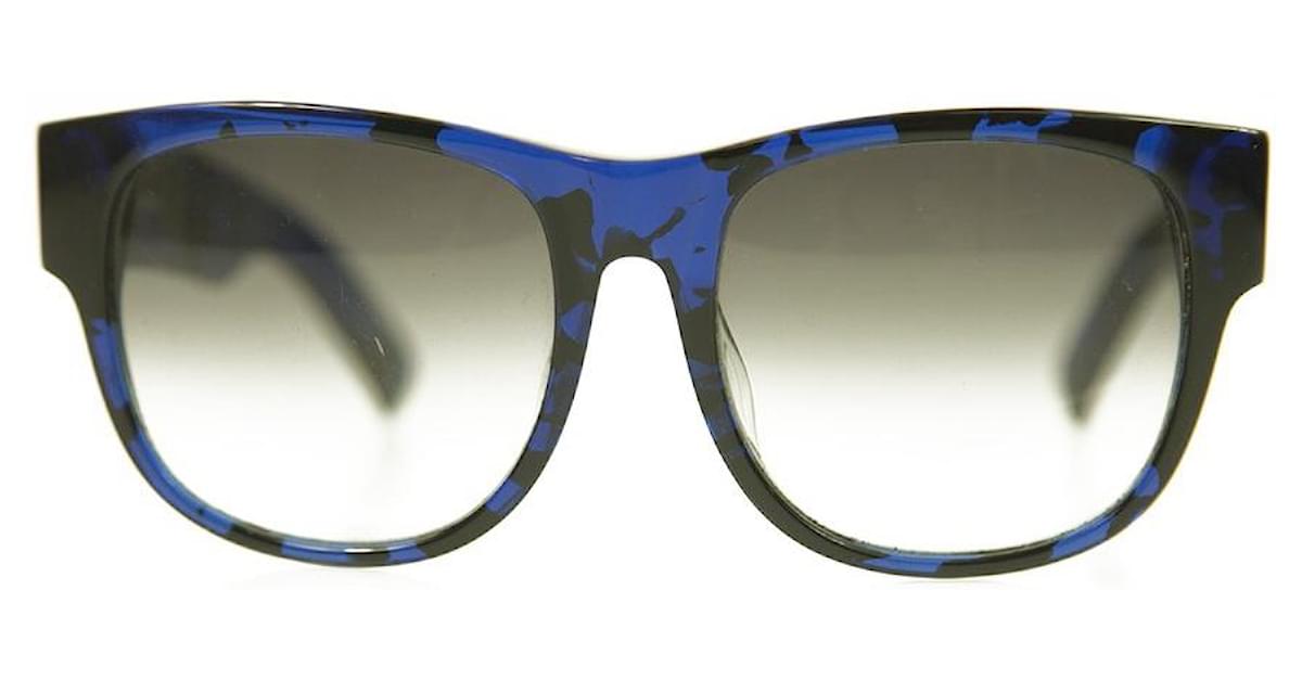 Matthew Williamson X Linda Farrow Blue Black Designer Sunglasses Plastic  ref.391432 - Joli Closet