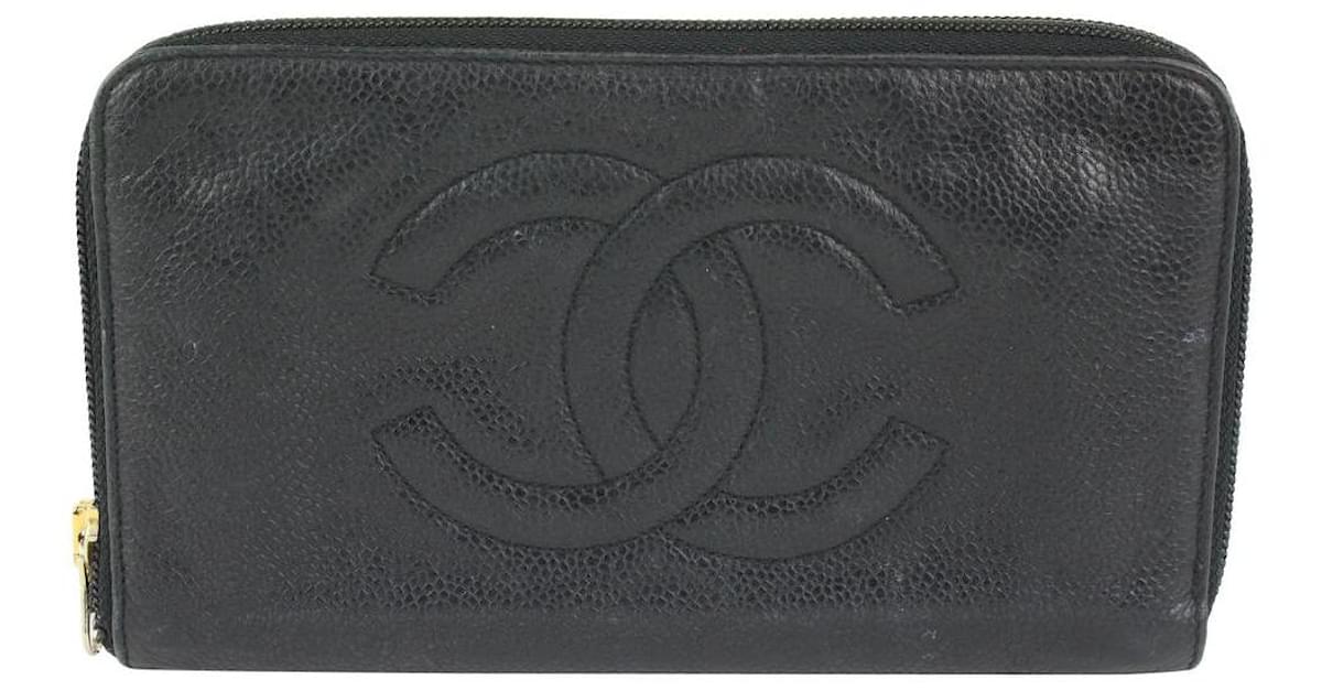 chanel wallet zip around large