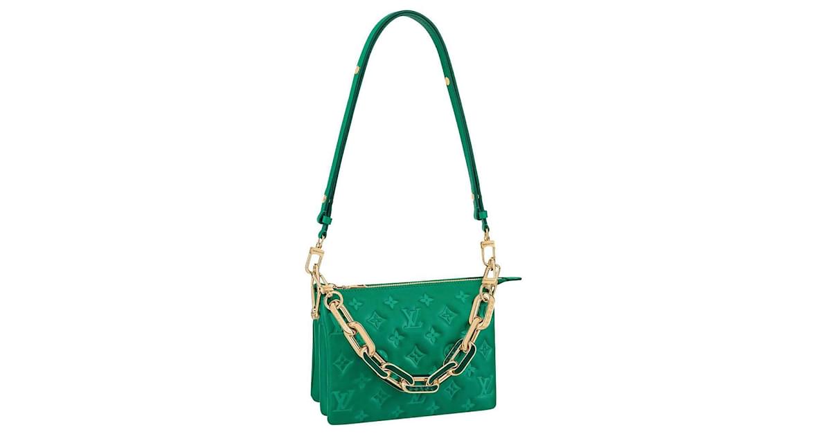Brand new green Louis Vuitton coussin bag perfect - Depop