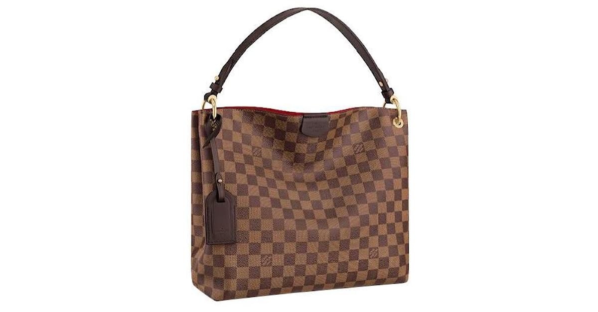 Louis+Vuitton+Graceful+PM+Brown+Leather for sale online
