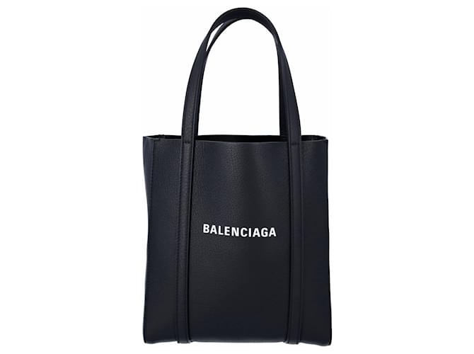 Balenciaga Everyday Shopper Tote Bag Black Leather ref