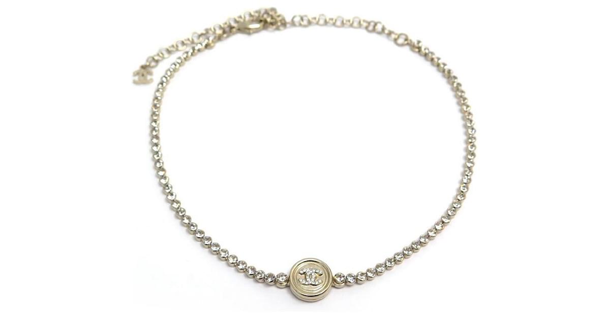chanel necklace cc logo jewelry