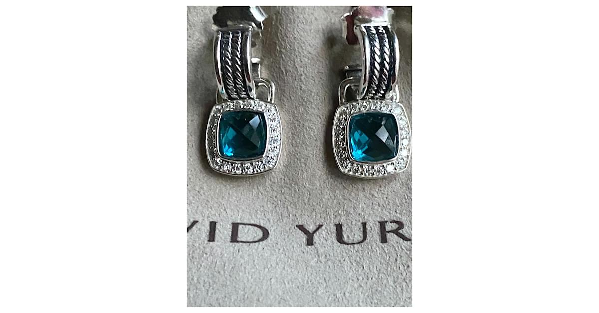 David Yurman Chatelaine Drop Earrings with Blue Topaz – NAGI