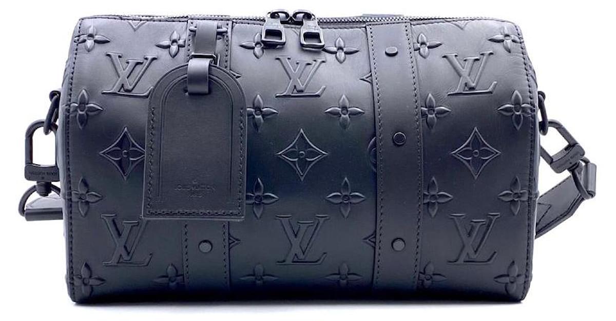 Louis Vuitton City Keepall Black in Cowhide Leather with Black