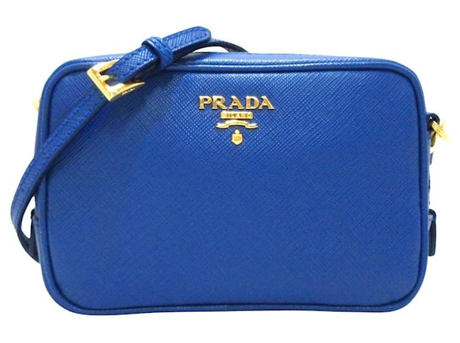 ショルダーバッグ・ポシェット PRADA Woman Shoulder bag Sky Blue 1BG3932CQ2 F04F4 Celeste/white/black Prada Swing Smooth Leather Shoulder Bag
