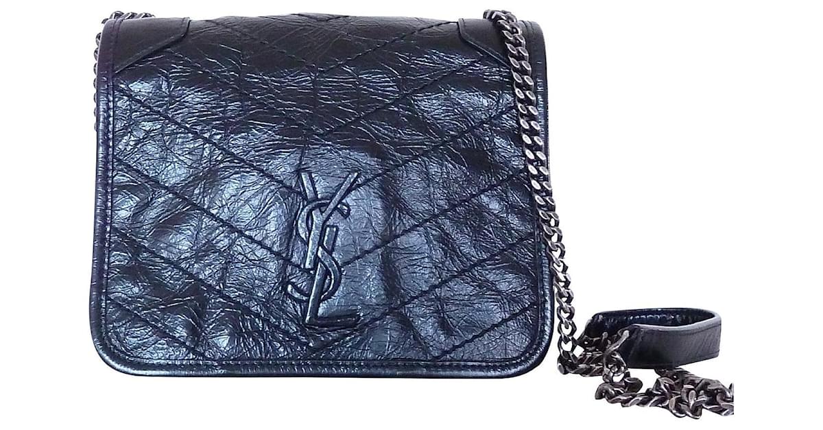 SAINT LAURENT YSL Niki Mini bag Black Leather ref.405859 - Joli Closet