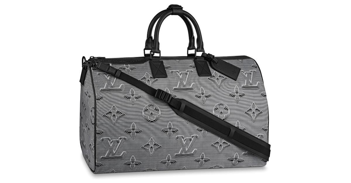Louis Vuitton LV Keepall 50 Limited edition Grey Leather ref.342514 - Joli  Closet
