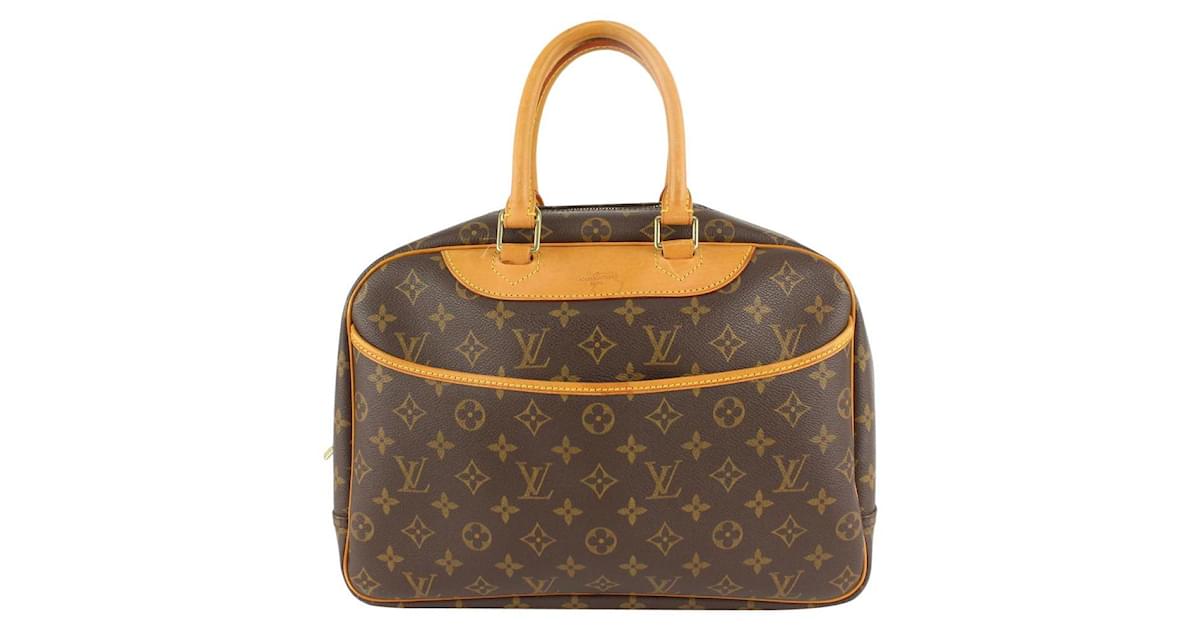 Louis Vuitton Monogram Deauville Bowling Bag Leather ref.409319