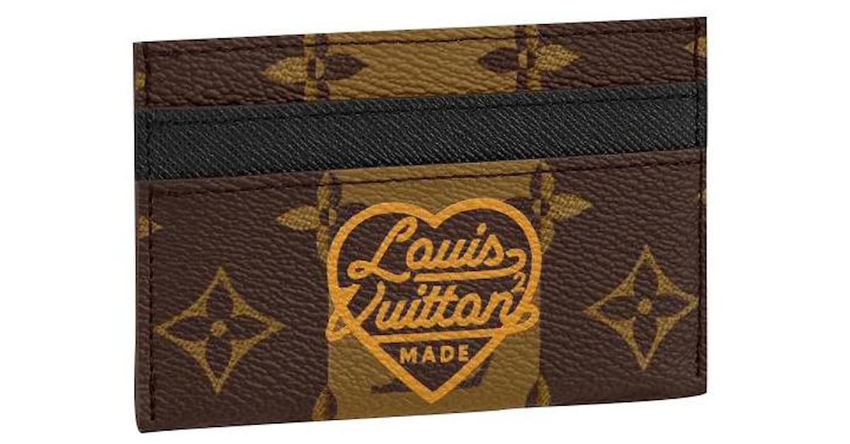 Louis Vuitton LV Nigo Card holder Brown Leather ref.410013 - Joli
