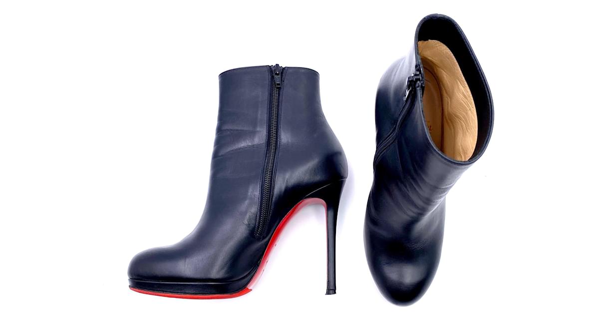 Christian Louboutin Zipper Platform Booties