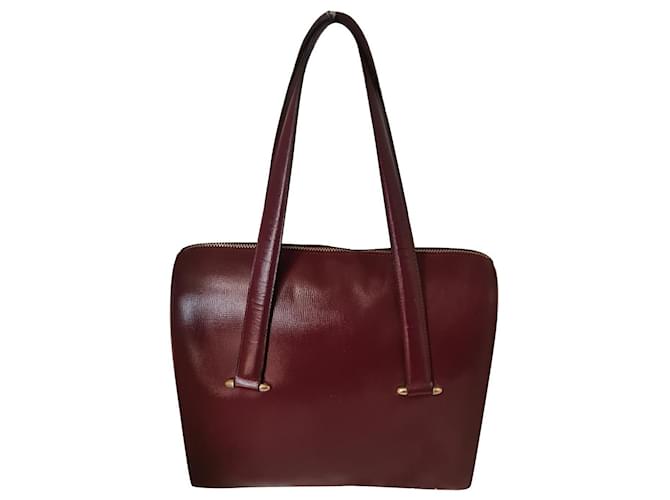 Cartier Sacs à main Cuir Bordeaux ref.410880 - Joli Closet