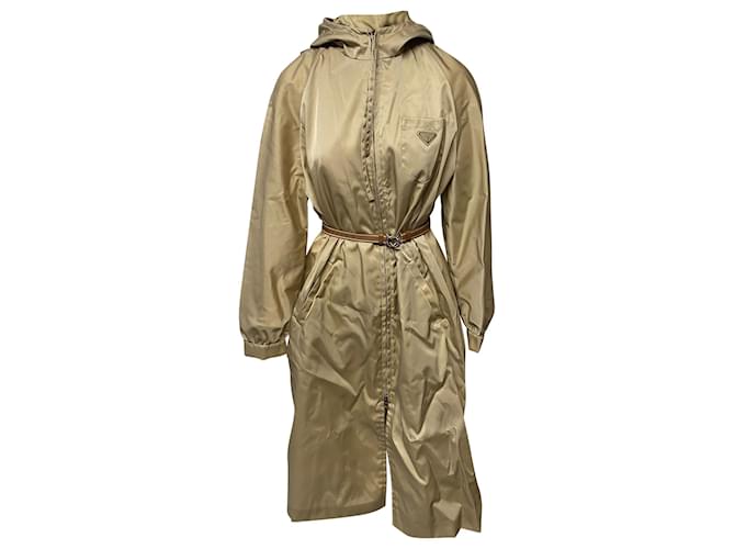 Rain Nylon Regenmantel Damen Prada Nylon-Regenmantel Aus