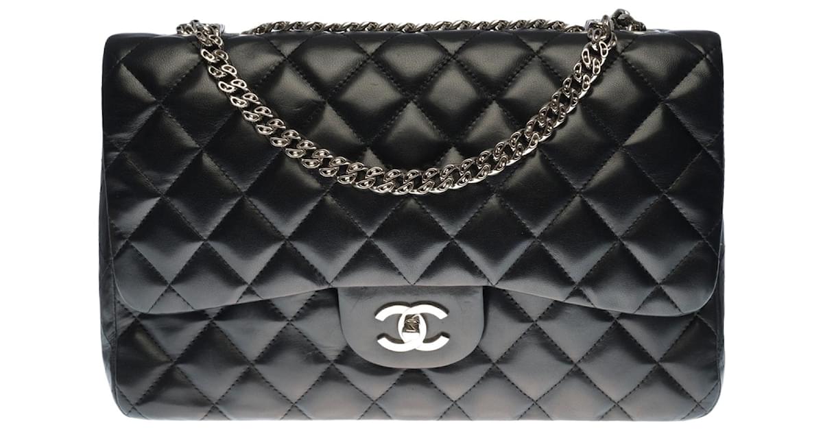 Chanel Bijoux Chain Double Flap Bag Quilted Metallic Bubble Fabric Small
