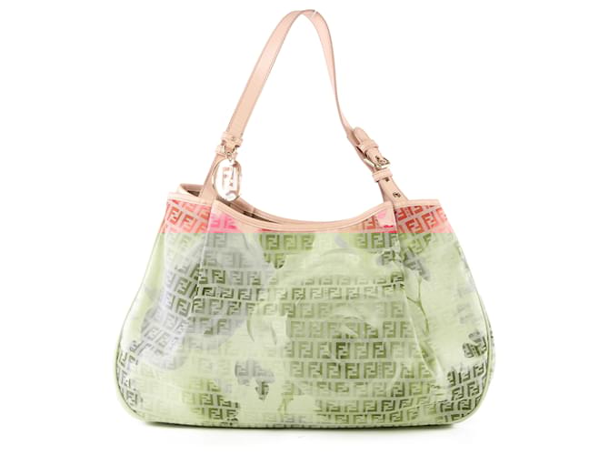 FENDI Zucchino Pink ズッキーノ 花柄 ボストンバッグ FENDI Zucchino Pink ズッキーノ 花柄 ボストンバッグ