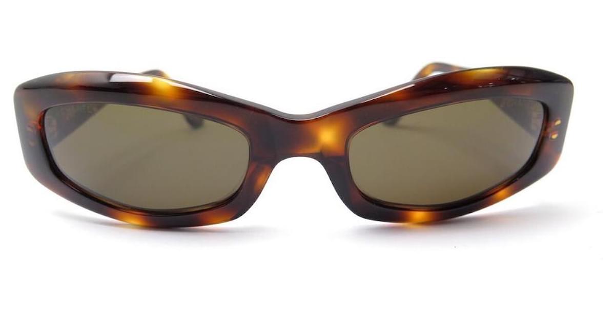 Chanel sunglasses 5014 TURTLE SHELL MATTRESS SUNGLASSES CASE Brown Resin  ref.418823 - Joli Closet