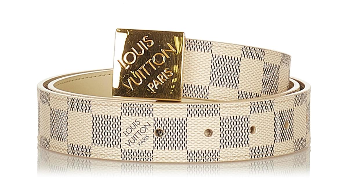 Louis Vuitton Bracciali Bianco Pelle Tela ref.407764 - Joli Closet
