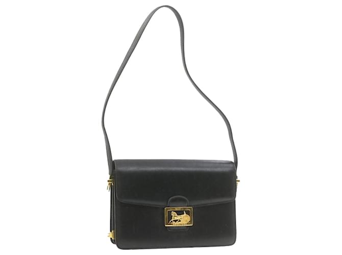 C?�line CELINE Sac ?� Bandouli?�re Cal?�che Cuir Noir Auth 21334 ref.422133 - Joli Closet
