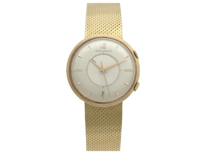 VINTAGE JAEGER LECOULTRE MEMOVOX MECHANICAL WATCH 35 MM OR 18K
