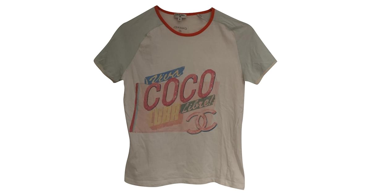 CHANEL Heart Print Coco TShirt Sleeveless  Chelsea Vintage Couture