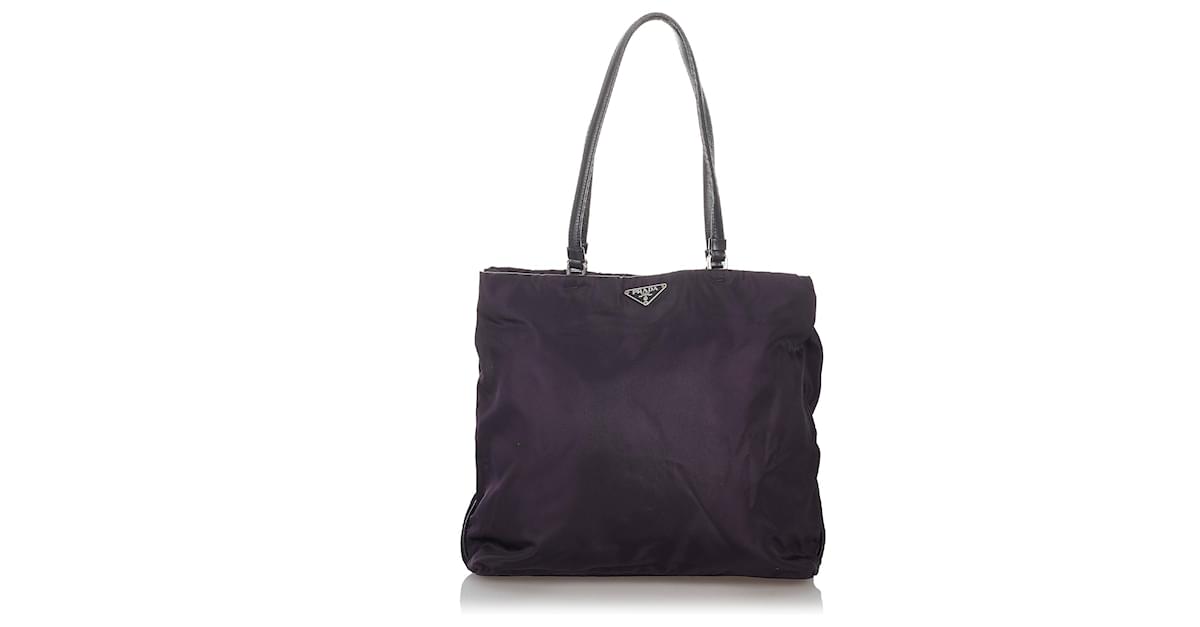 prada nylon tote with zipper