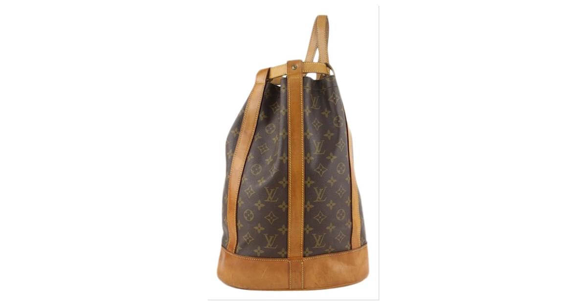Louis Vuitton Monogram Randonnee PM Drawstring Hobo Sling Backpack Bag  5lz1109 Leather ref.427346 - Joli Closet