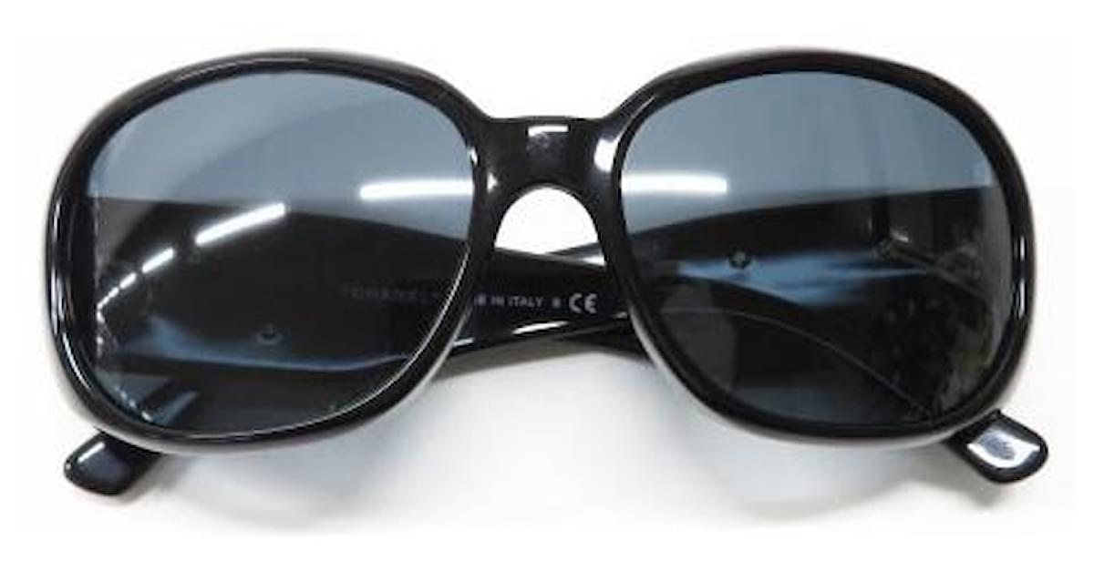 [Used] CHANEL 5113-A Sunglasses Camellia Black 56 x 16 130 Plastic  ref.429468