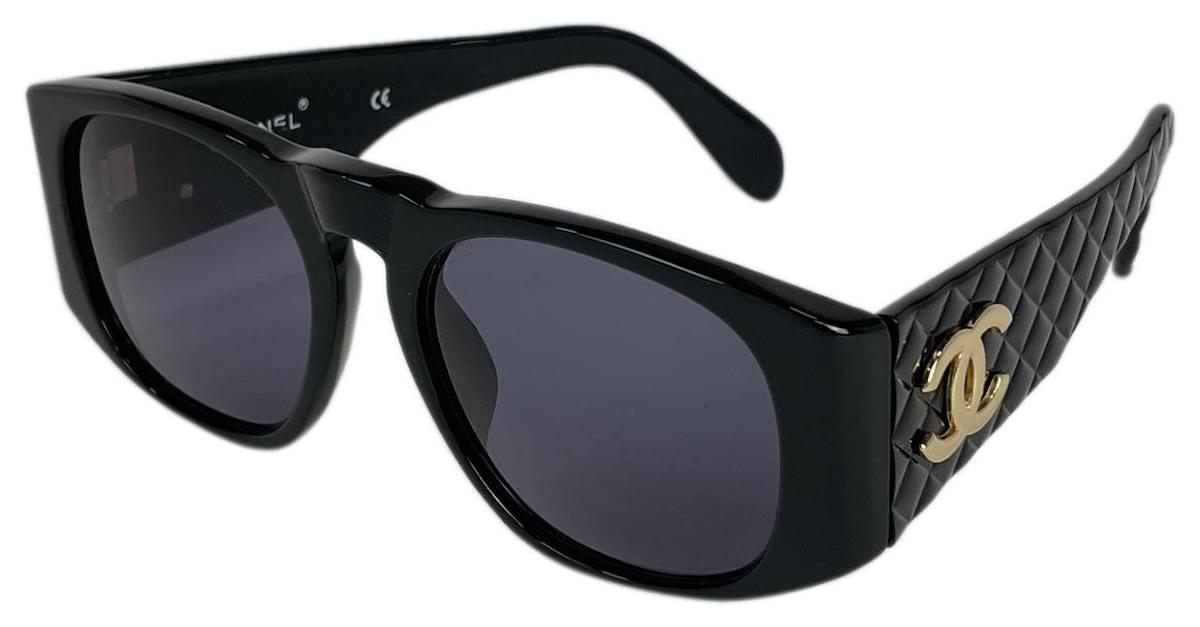 [Used] Chanel CHANEL Coco Mark Sunglasses Matrasse CC Mark Eyewear UV  Sunglasses Plastic Black Ladies ref.429469