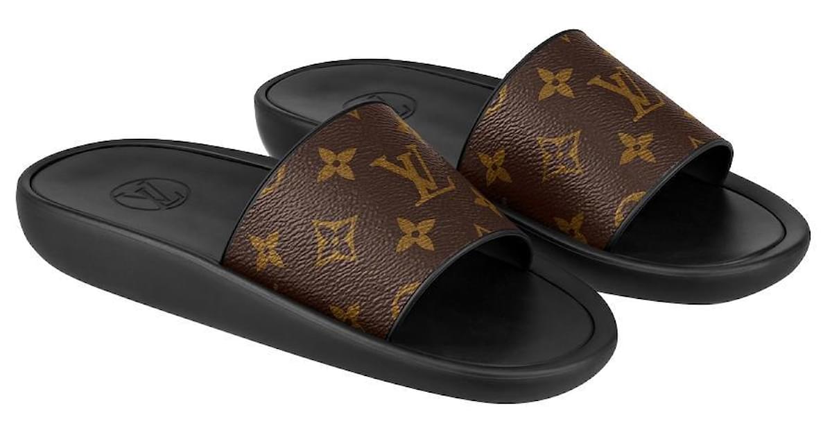 Louis Vuitton LV Sunset Comfort Flat Sandal, Brown, 38