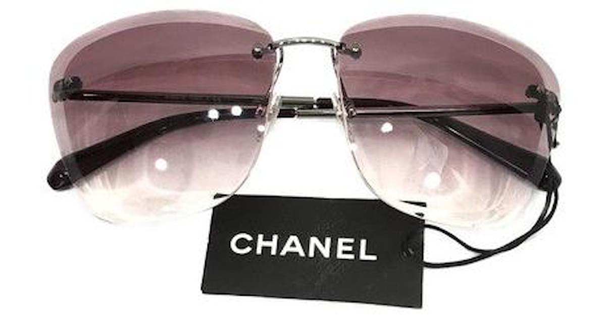 Sunglasses Chanel Pink in Plastic - 35918529