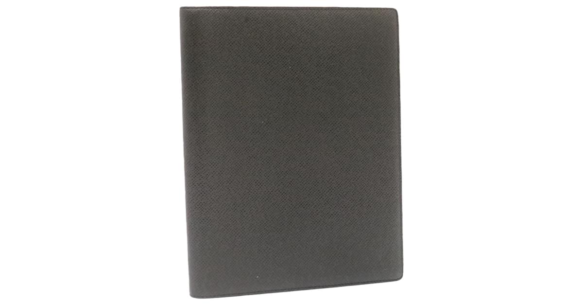 LOUIS VUITTON Taiga Agenda Bureau Ardoise R20409 Men's Notebook Cover