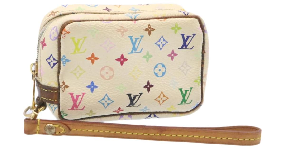 LOUIS VUITTON Monogram Multicolor Trousse Wapity Pouch White M58033 Auth  ac028 ref.431591 - Joli Closet