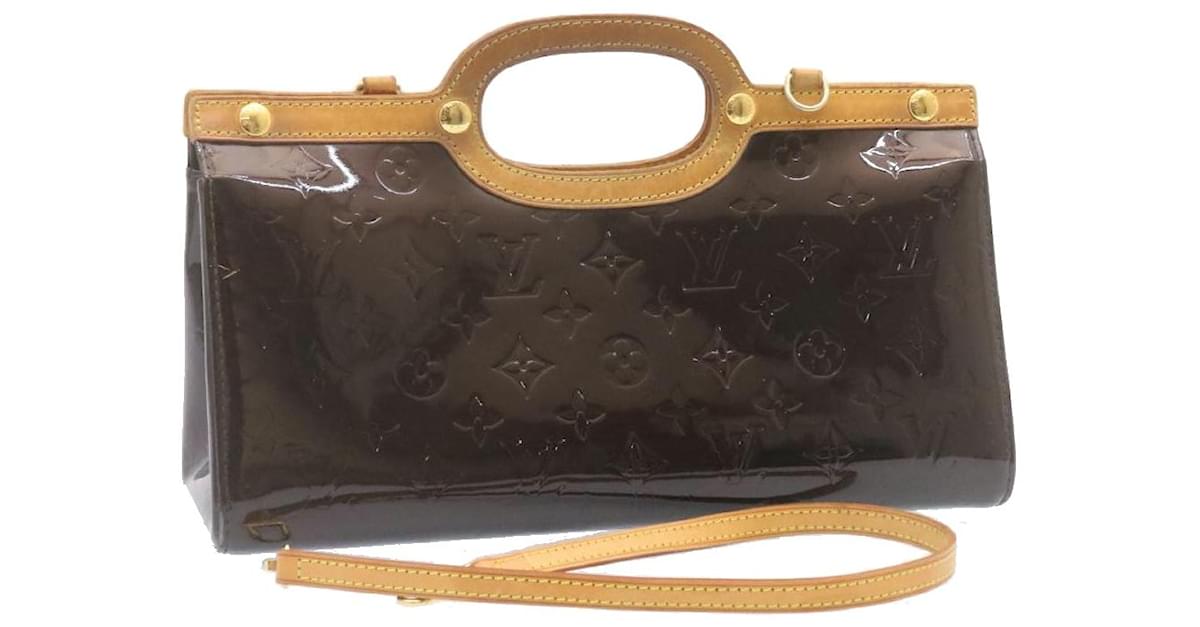 LOUIS VUITTON Monogram Vernis Roxbury Drive Hand Bag Perle M91374 LV Auth  47722 Patent leather ref.993390 - Joli Closet