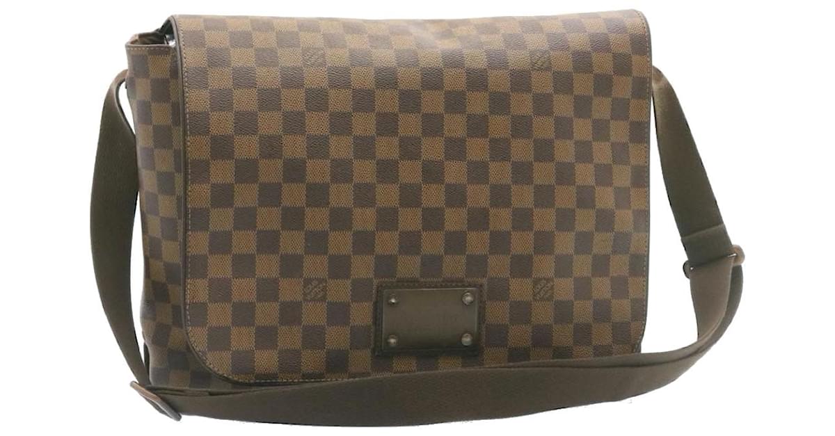 Louis Vuitton N51212 Damier Canvas Brooklyn MM Messenger Bag