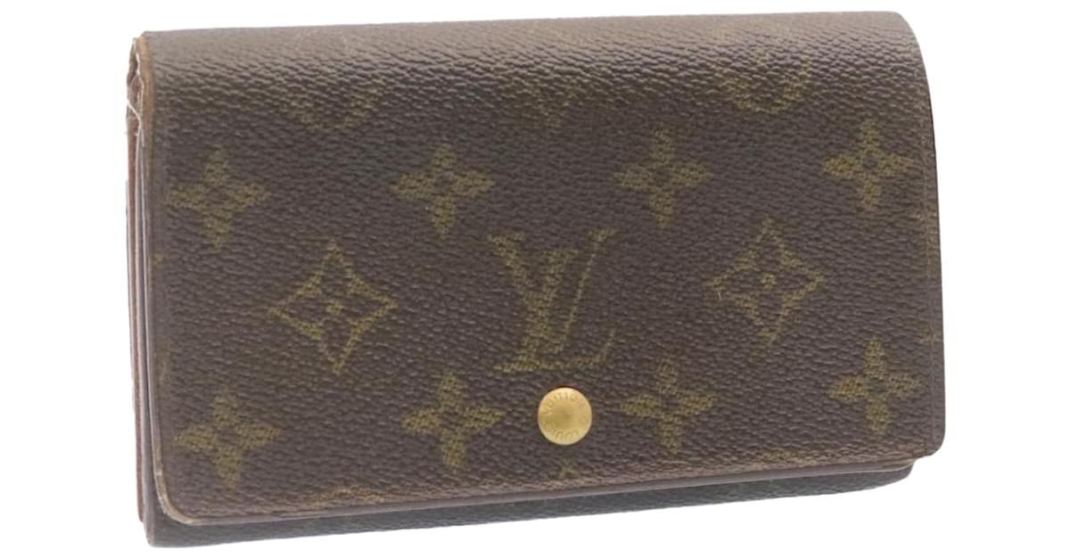 LOUIS VUITTON Monogram Porte Monnaie Billets Tresor Wallet M61730 LV Auth  25707 Cloth ref.432493 - Joli Closet