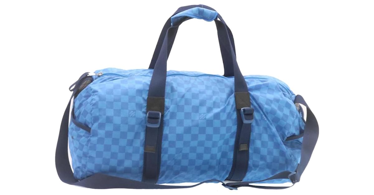 LOUIS VUITTON Damier Aventure Practical Boston Bag Blue M97057 LV