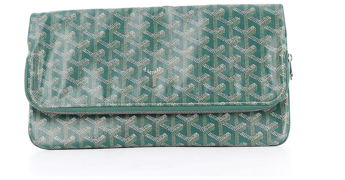 Leather clutch bag Goyard Green in Leather - 34933276