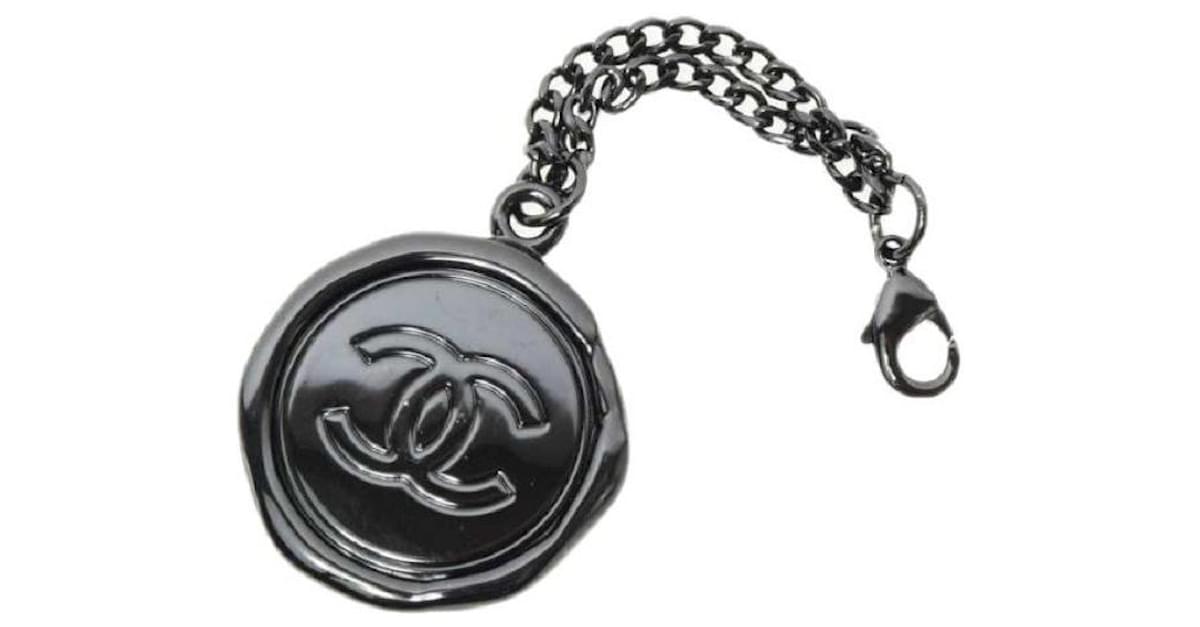 [Used] CHANEL Novelty Coco Mark Bag Charm ONE SIZE Black Metal ref.435368 - Joli  Closet