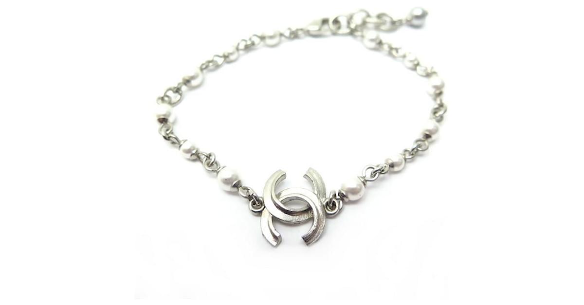 Cc bracelet Chanel Silver in Metal - 32699772