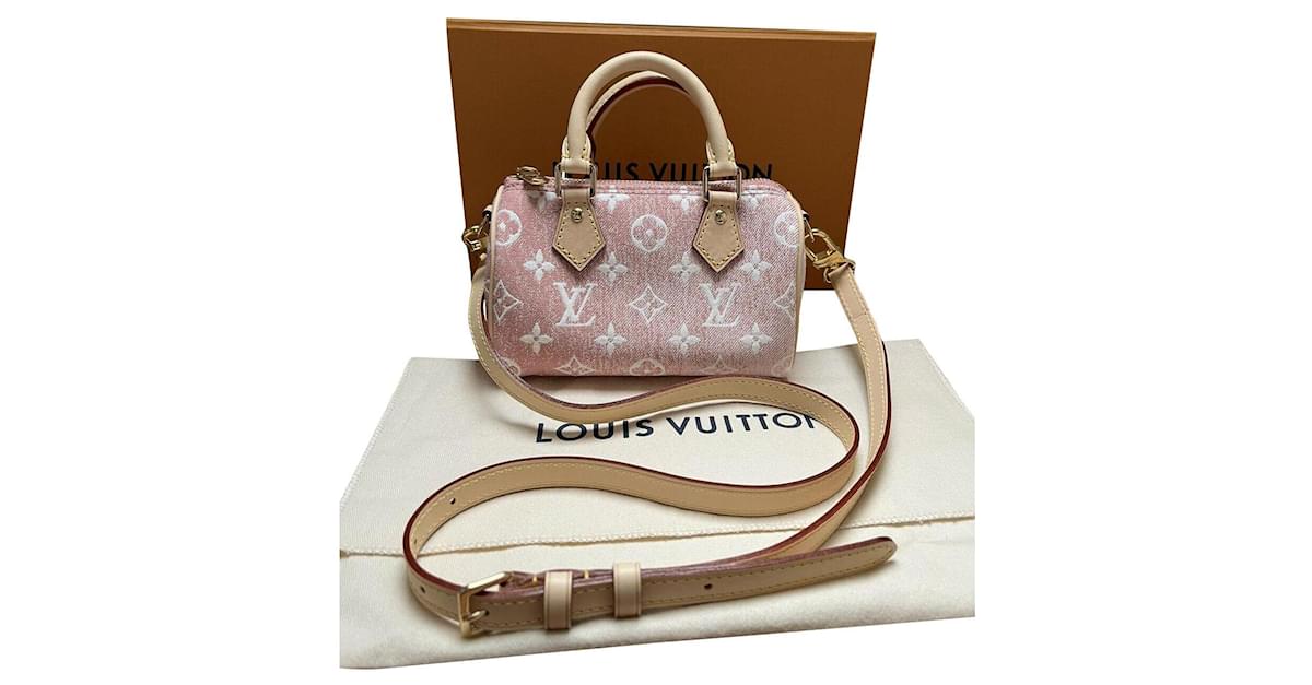 Louis Vuitton NANO SPEEDY BAG Pink Diamond ref.441405 - Joli Closet