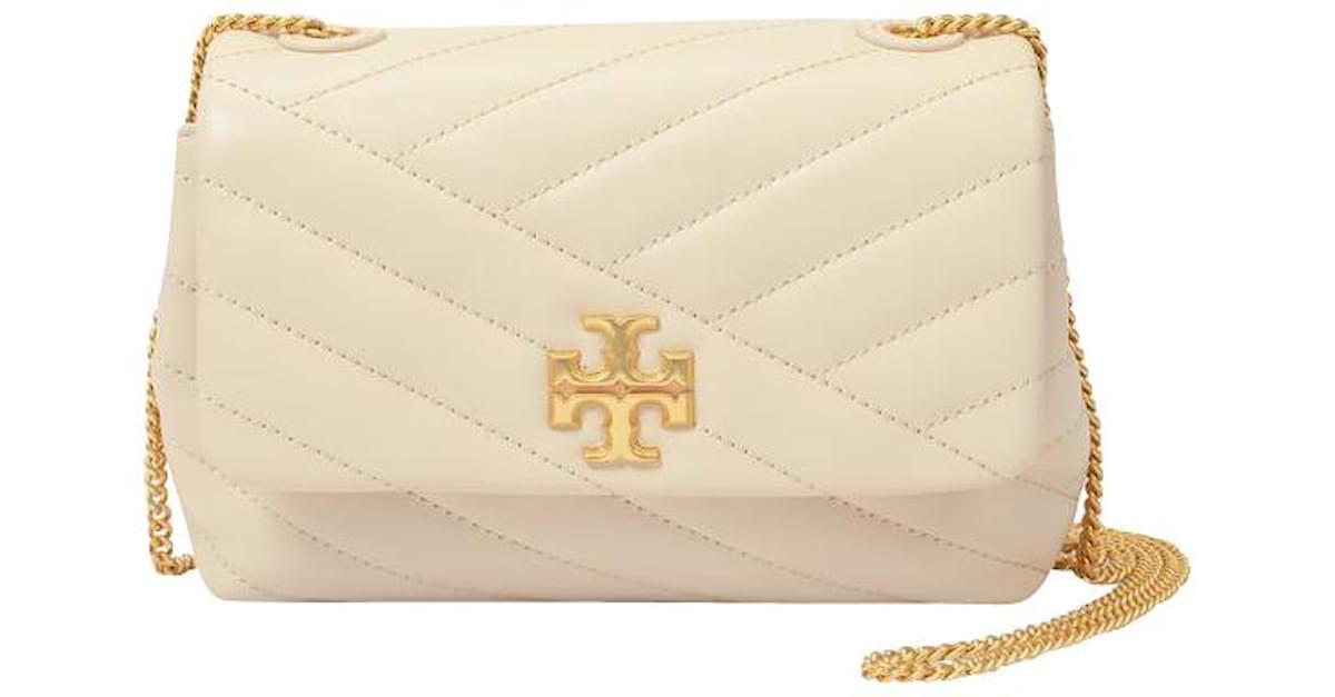 Tory Burch Kira Chevron Mini Bag in Beige Leather Flesh ref.442861 - Joli  Closet