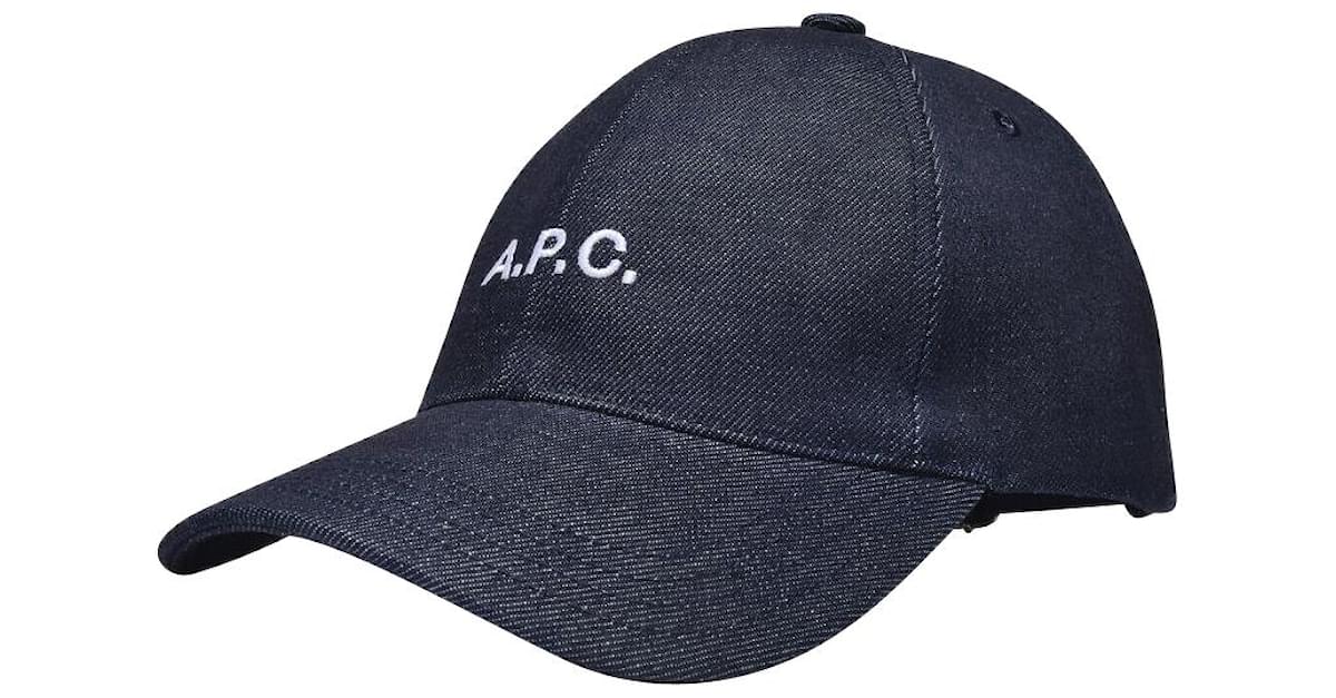 A.P.C. Charlie hat in canvas with logo
